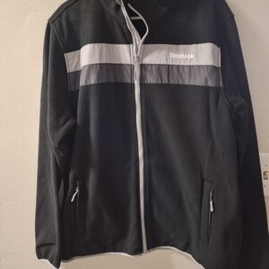 Reebok Men's Black and White Performance Jacket